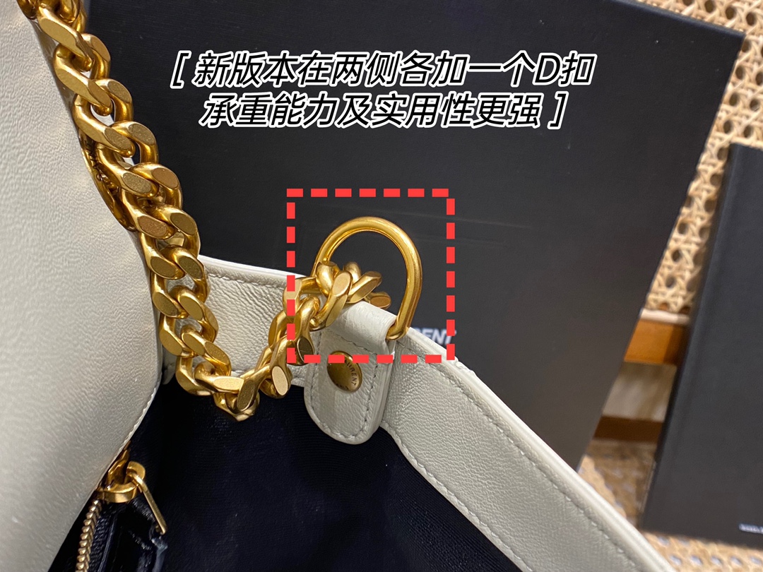 Saint laurent Ysl 𝑵𝒊𝒌𝒊 𝑳𝒂𝒎𝒃 28CM 小羊皮邮差包 498894/奶白色
