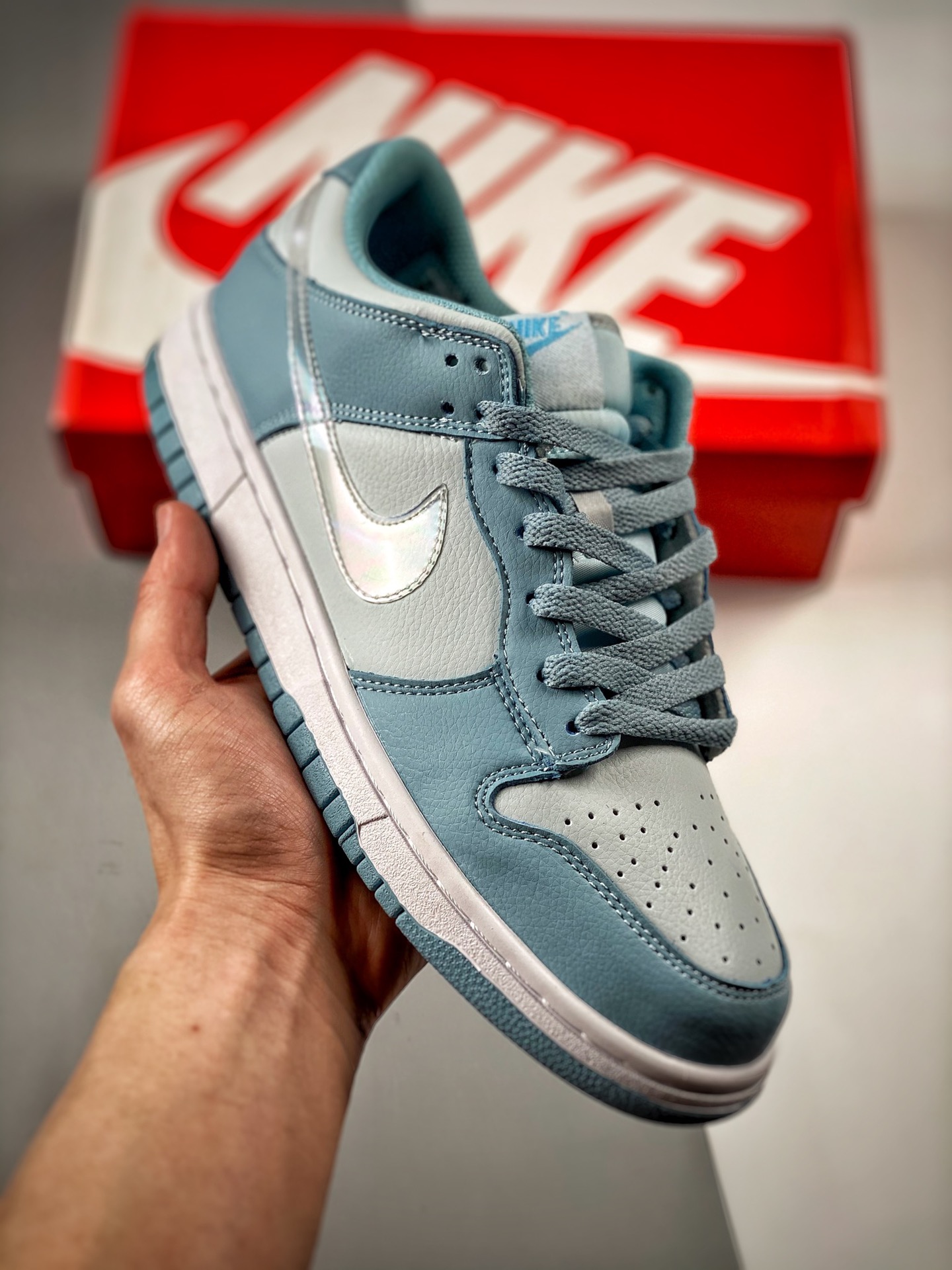 -2 Nk Dunk SB Low azul mercurio, producción original de fábrica grande, lanzamiento real, materiales de primera capa or…