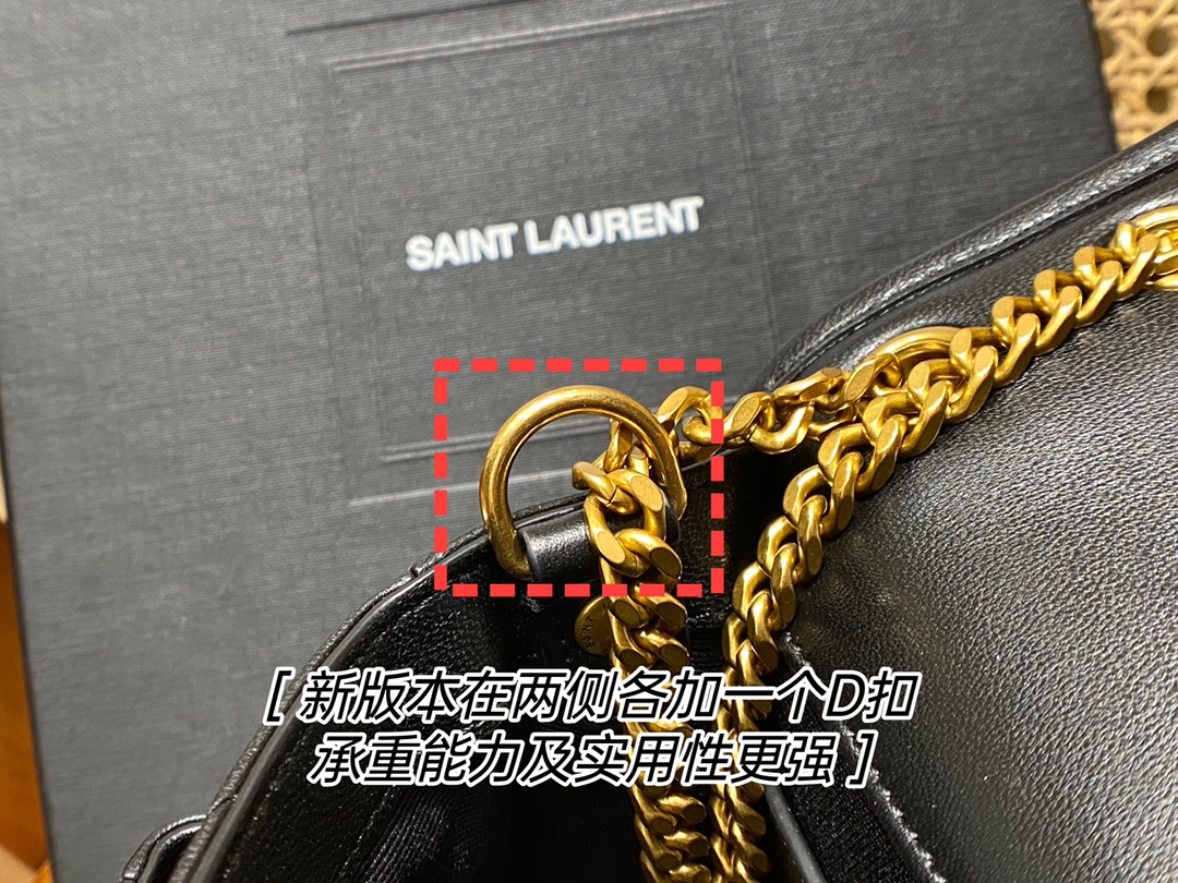Saint laurent Ysl 𝑵𝒊𝒌𝒊 𝑳𝒂𝒎𝒃 22CM 小羊皮邮差包 533037/黑色