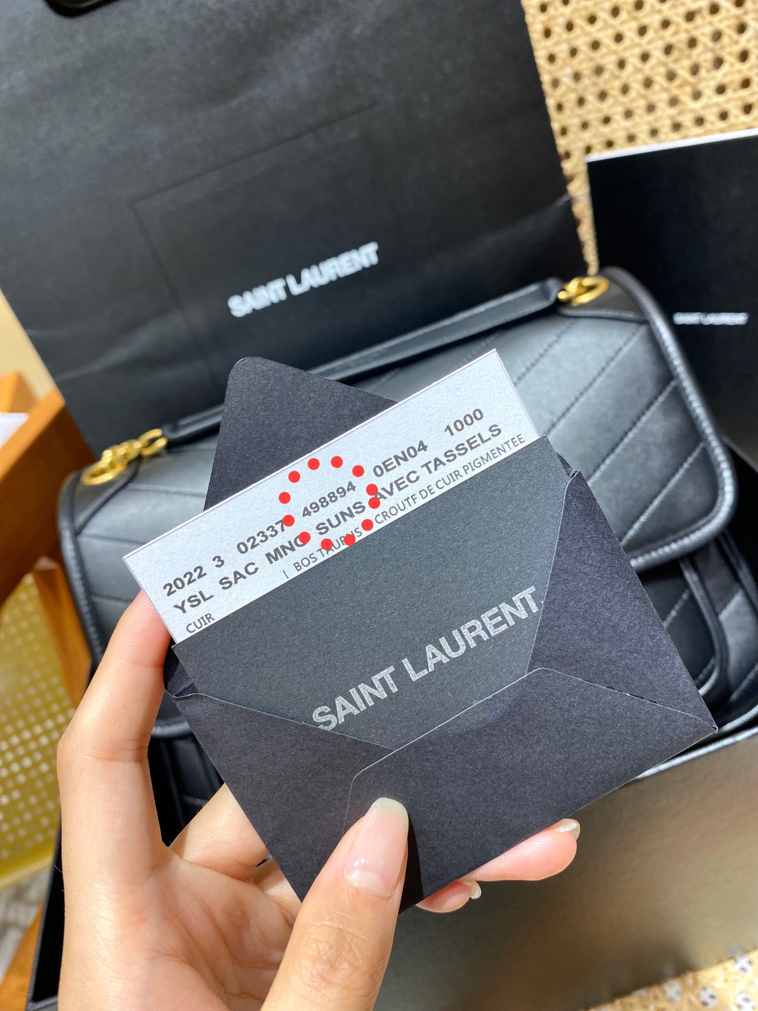 Saint laurent Ysl ๐ต๐๐๐ ๐ณ๐๐๐ 28CM ๅฐ็พ็ฎ้ฎๅทฎๅ
498894/้ป่ฒ