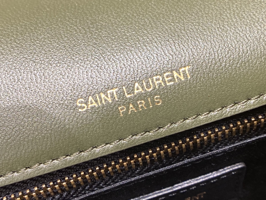Saint laurent Ysl 𝑵𝒊𝒌𝒊 𝑳𝒂𝒎𝒃 28CM 小羊皮邮差包 498894/橄榄绿