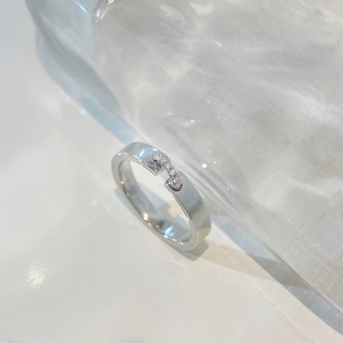 Chaumet Liens Ring,Elegant White Gold Band with Diamond Accents 1 Chaumet Liens Ring,Elegant White Gold Band with Diamond Accents