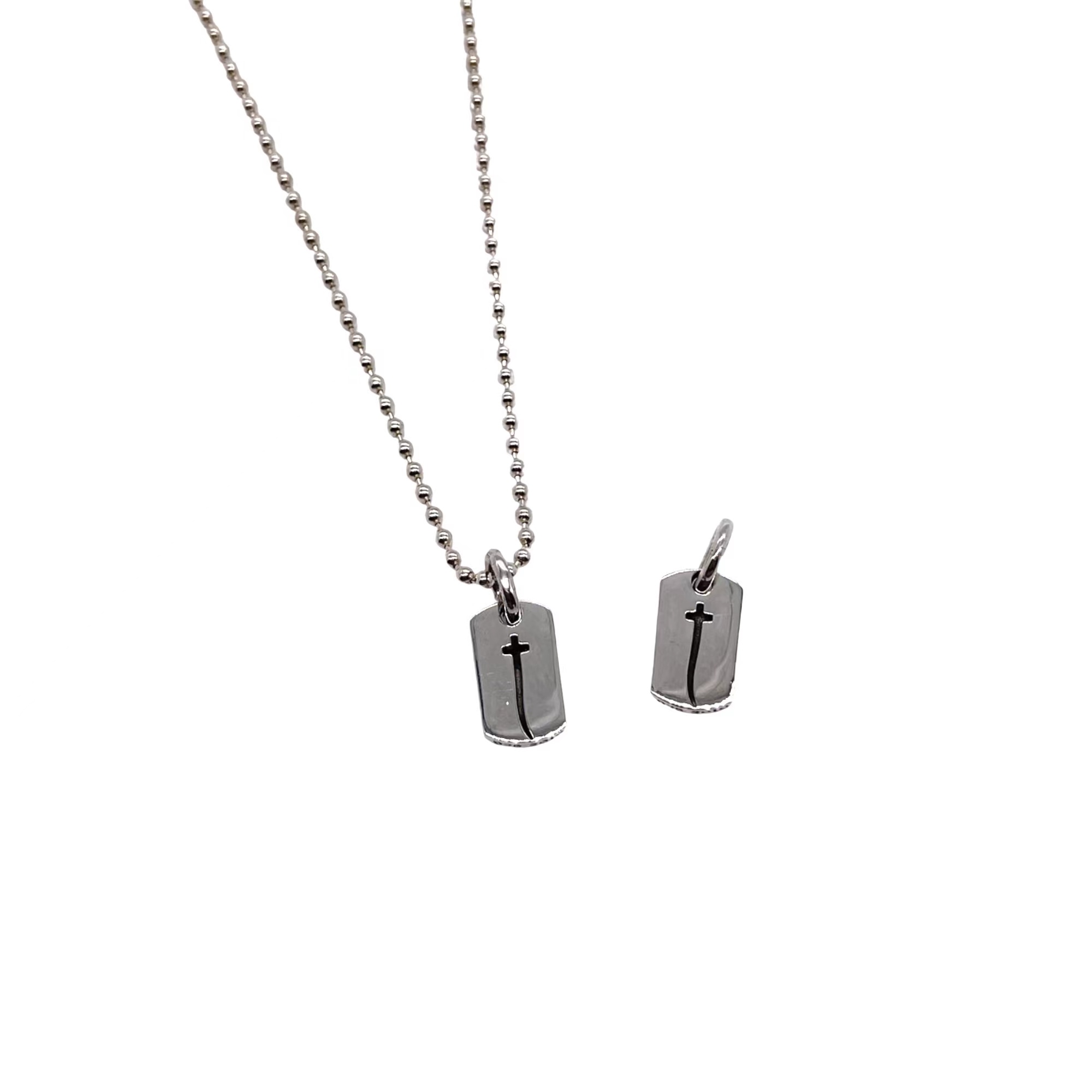 Chrome Hearts 𝐂𝐡𝐫𝐨𝐦𝐞 𝐡𝐞𝐚𝐫𝐭𝐬克罗心 流星十字项链