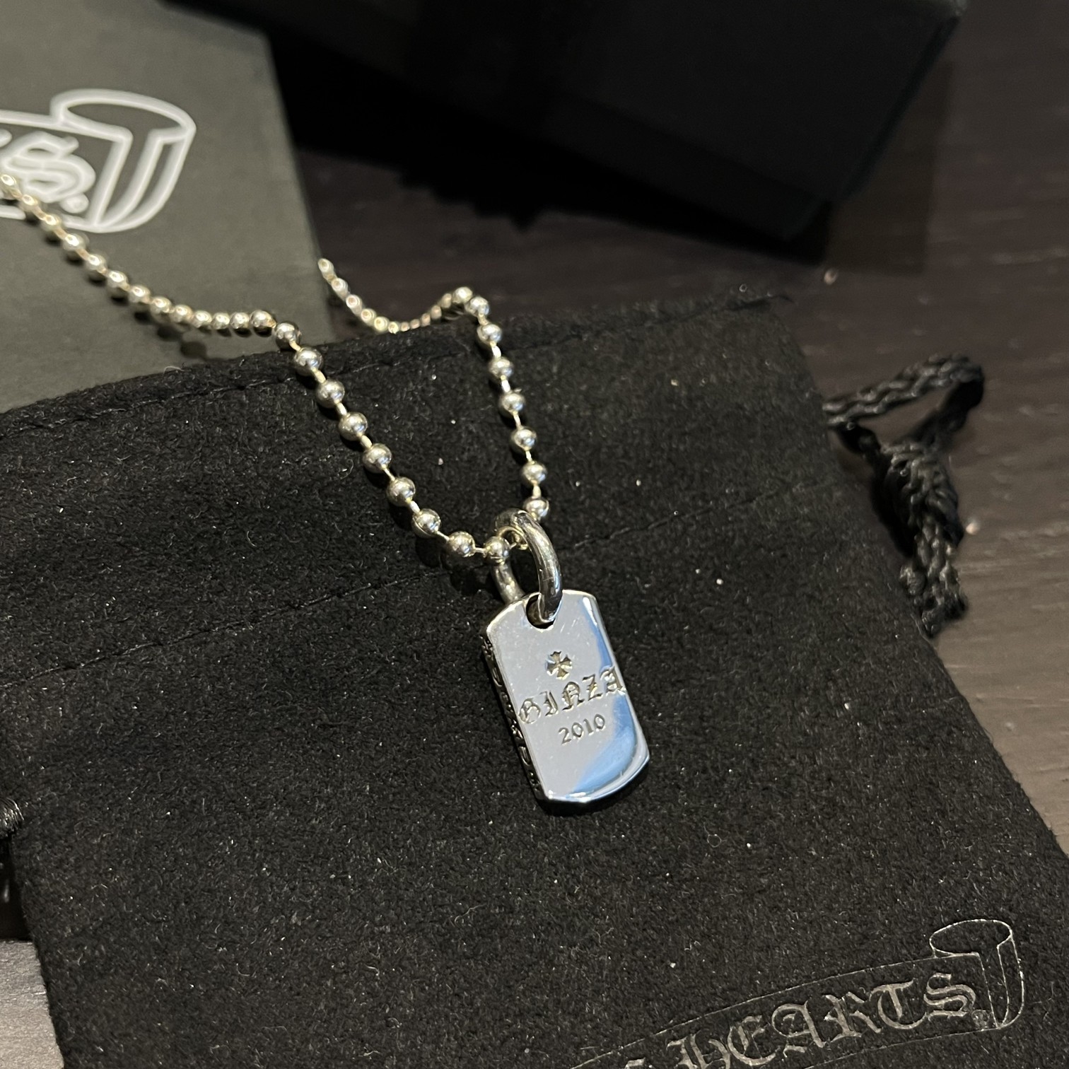 Chrome Hearts 𝐂𝐡𝐫𝐨𝐦𝐞 𝐡𝐞𝐚𝐫𝐭𝐬克罗心 流星十字项链