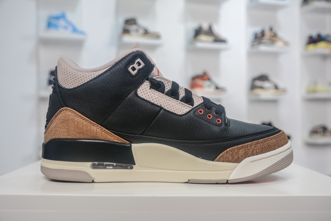 480 【独家优势】 全新G版出货 Air Jordan 3 Retro ”Desert Elephant” 黑棕ct8532-008