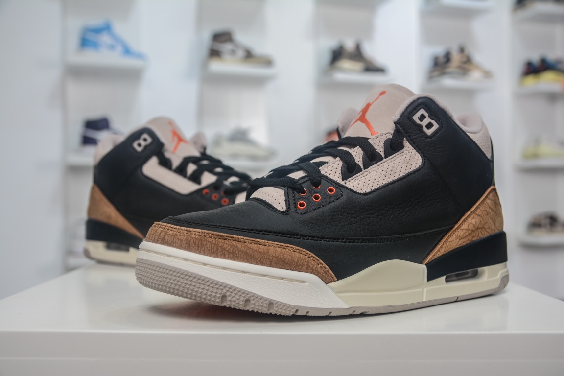 480 【独家优势】 全新G版出货 Air Jordan 3 Retro ”Desert Elephant” 黑棕ct8532-008