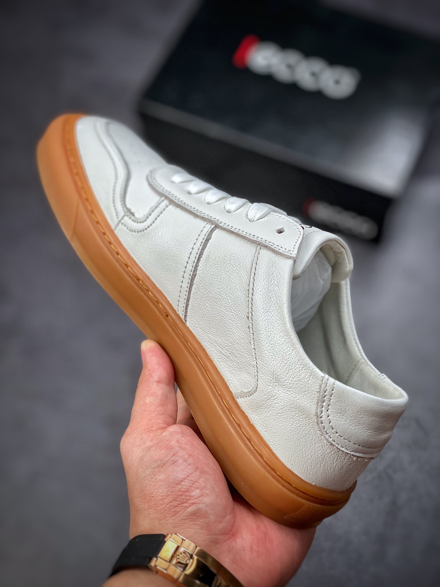 240  ECCO 爱步  黄景瑜同款休闲小皮鞋