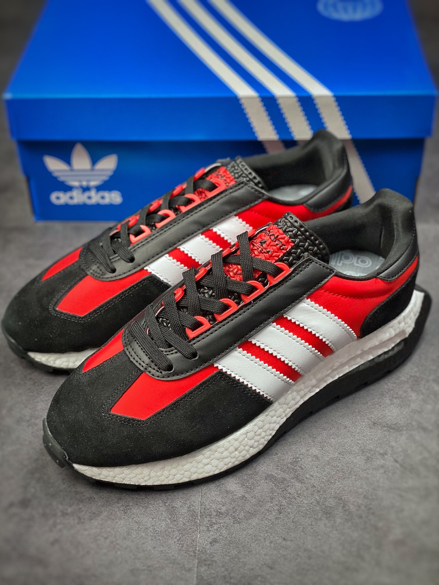 adidas Racing 1 Boost Prototype E5 Speed ??Light Retro Series Versatile Breathable Sports Jogging Shoes