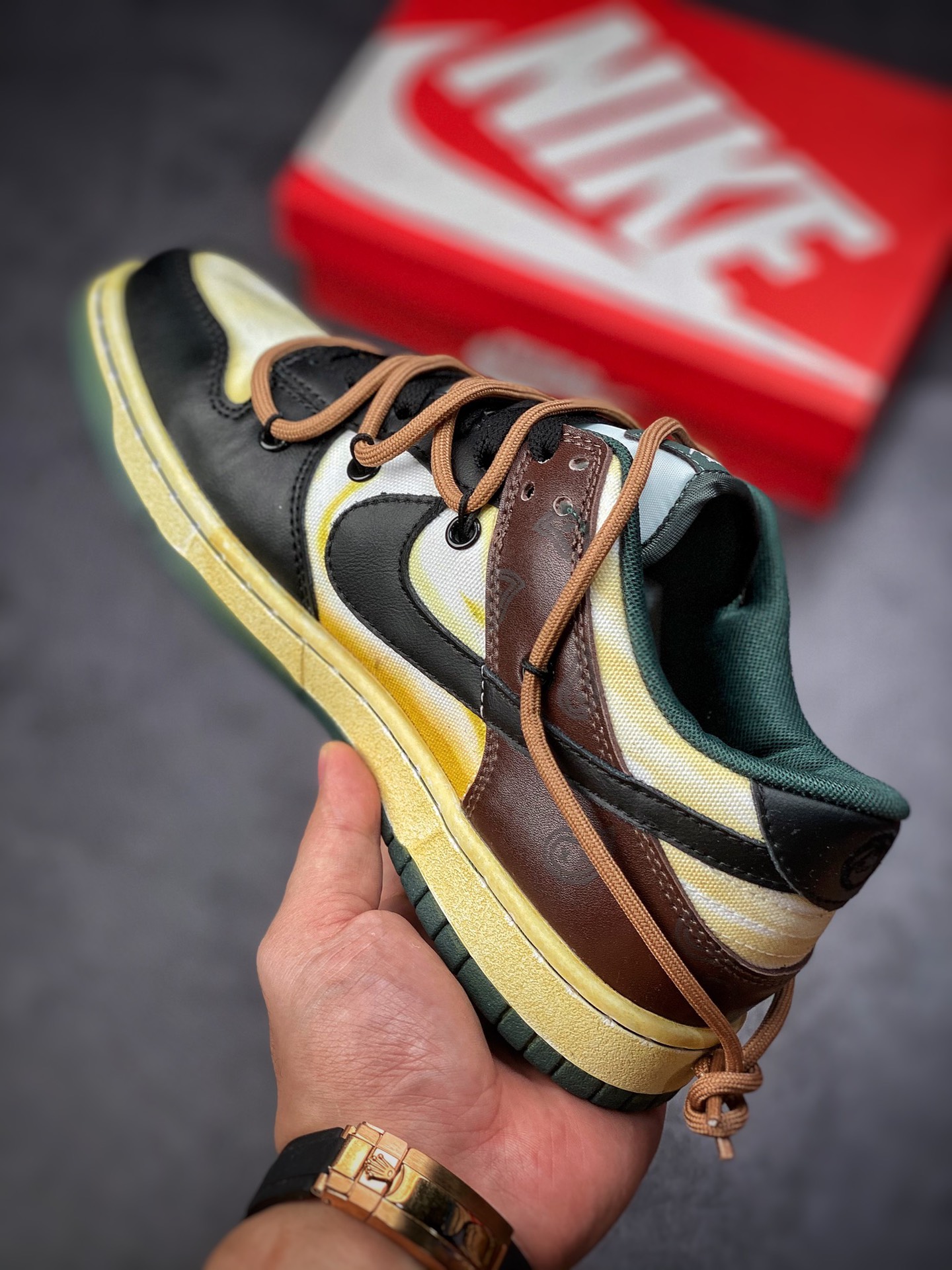 260 耐克Nike SB Dunk Low Lot”Beige/Brown/Black”扣篮系列低帮经典百搭休闲运动板鞋DD1391-700