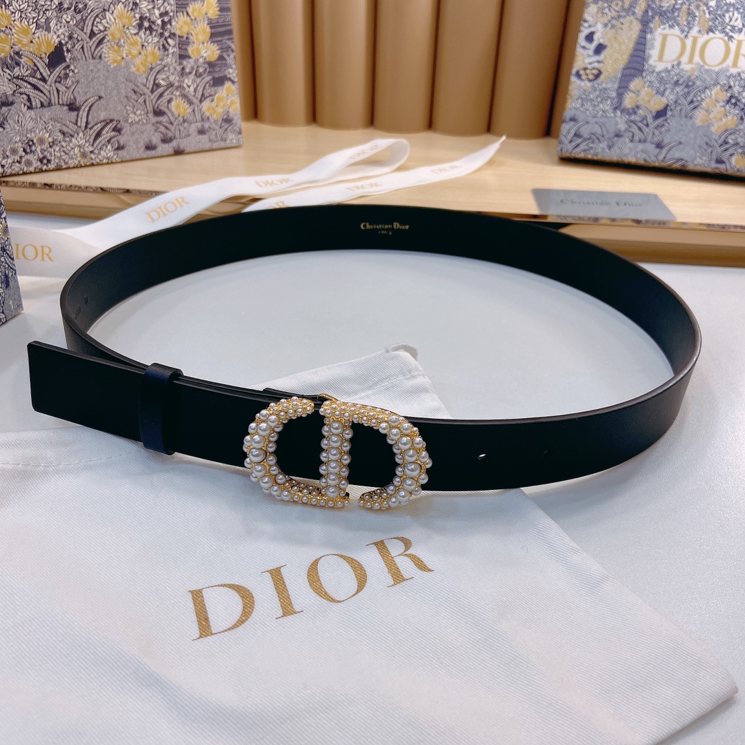 DIOR迪奥3.0Cm宽腰带以经典优