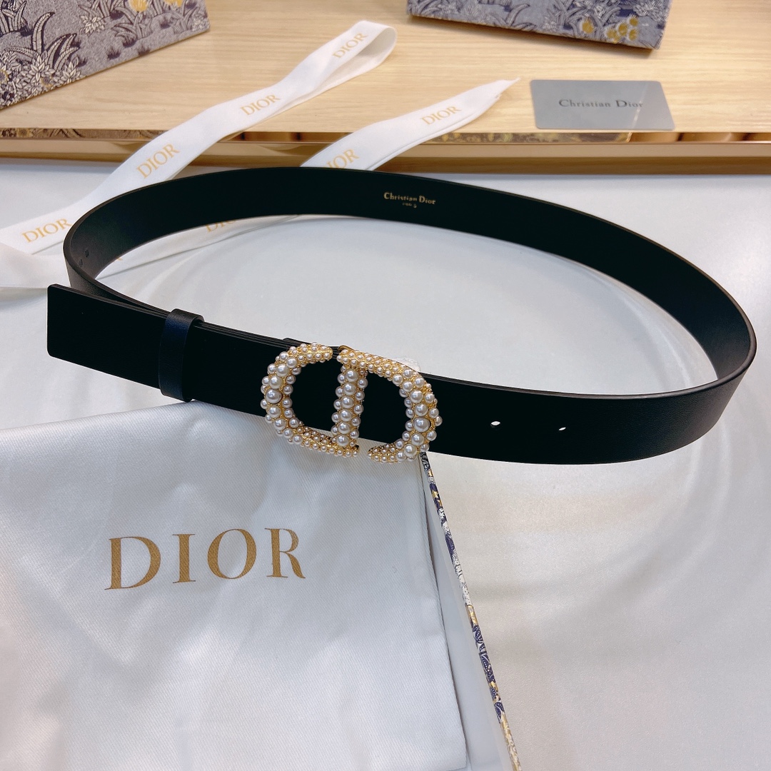 DIOR迪奥3.0Cm宽腰带以经典优