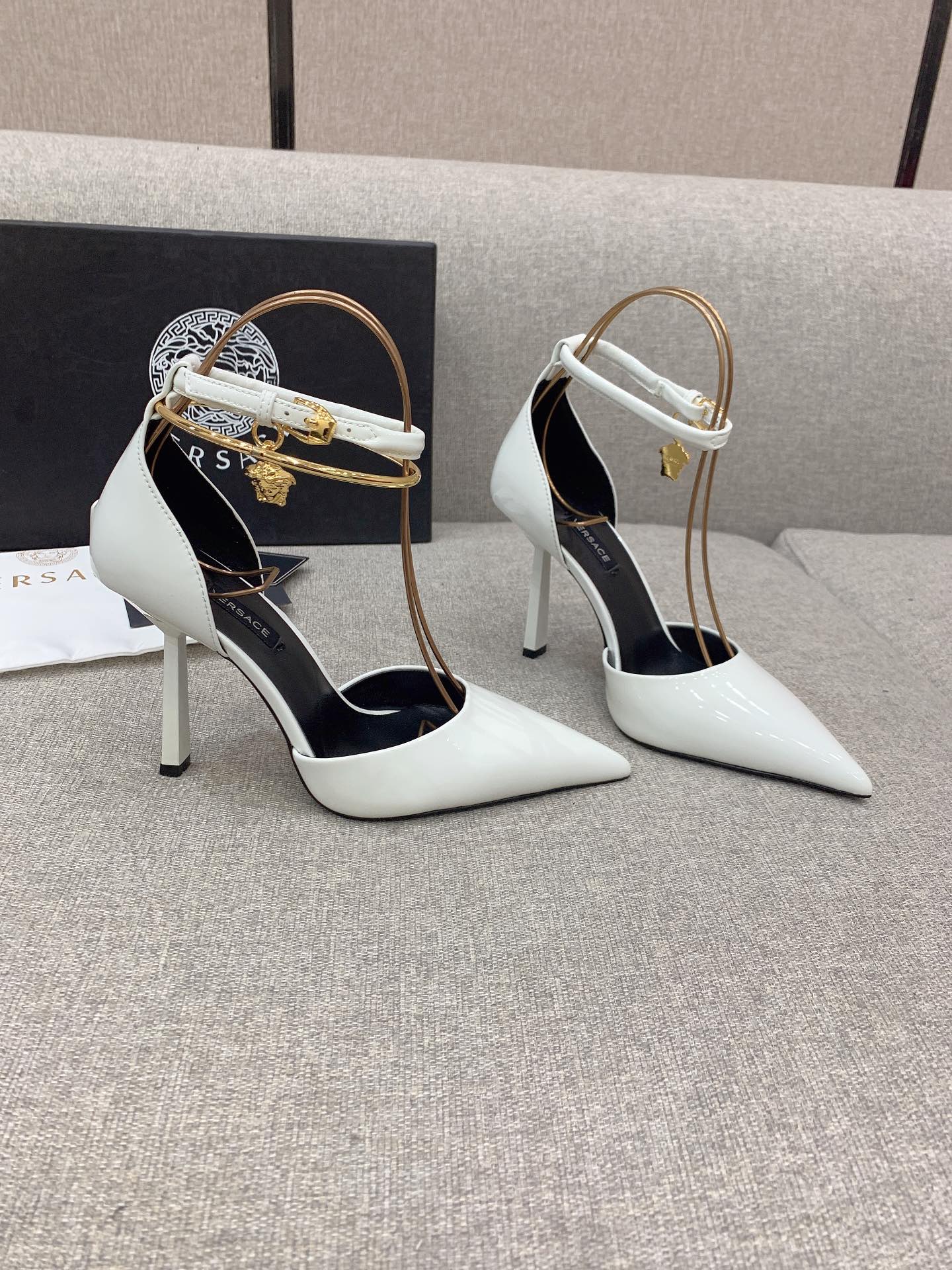 Versace’s New High Heels: Italian Skin, 10 cm High, Sizes 35-39 - 图片 2