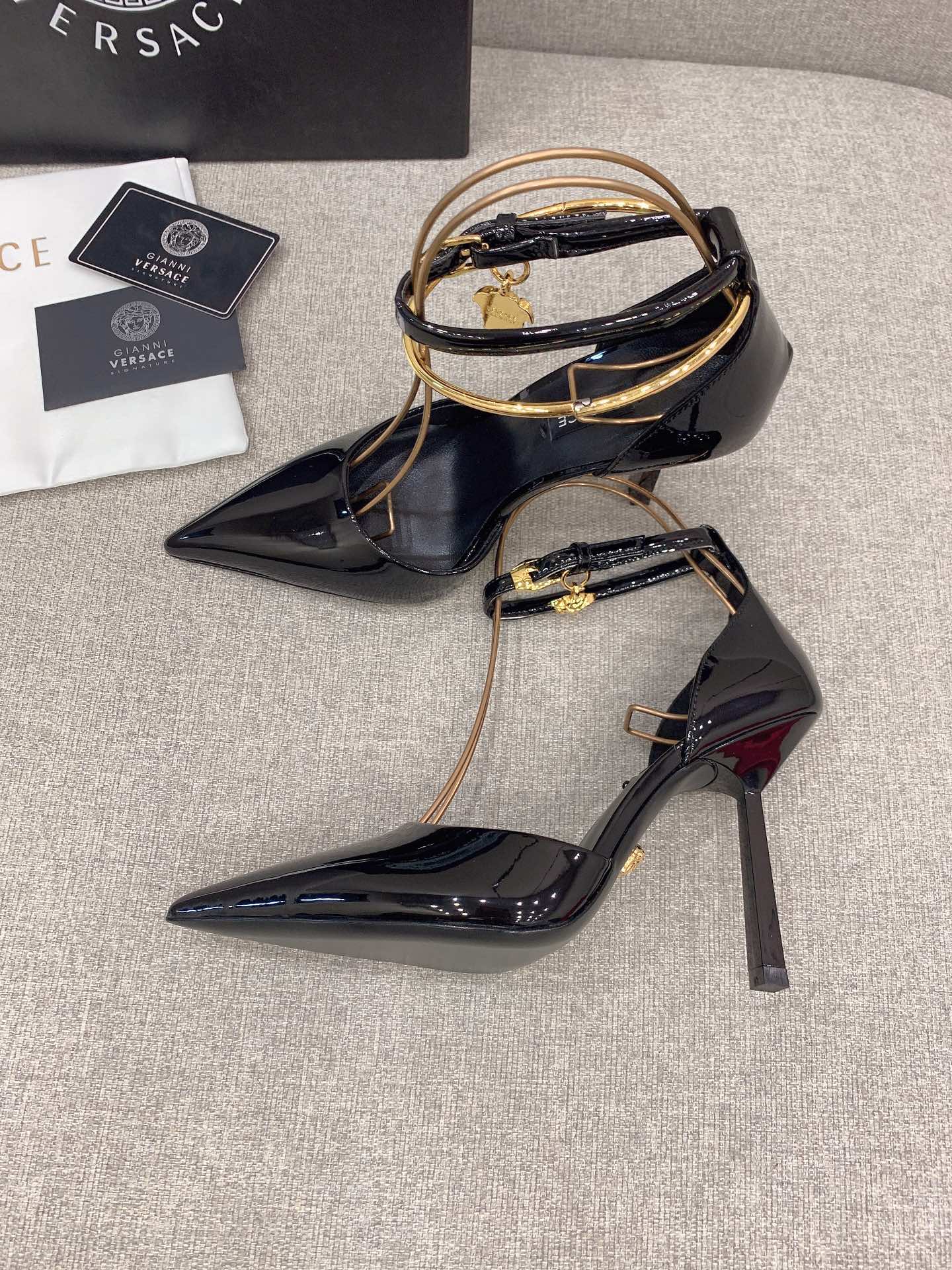 Versace’s New High Heels: Sheep-Skin Italian Skins, 10 cm, Size 35-39. - 图片 4