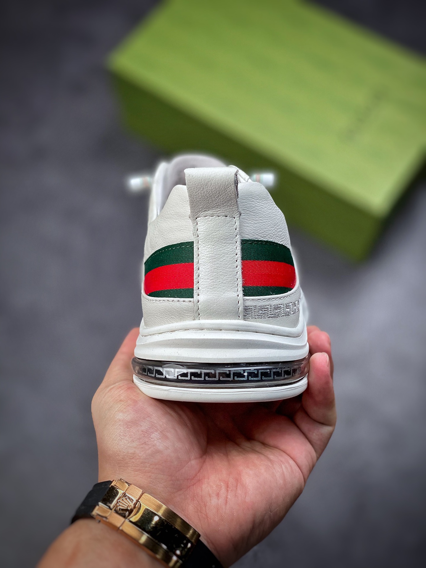 New arrivals#Overseas version of high-luxury Gucci Gucci small white shoes series