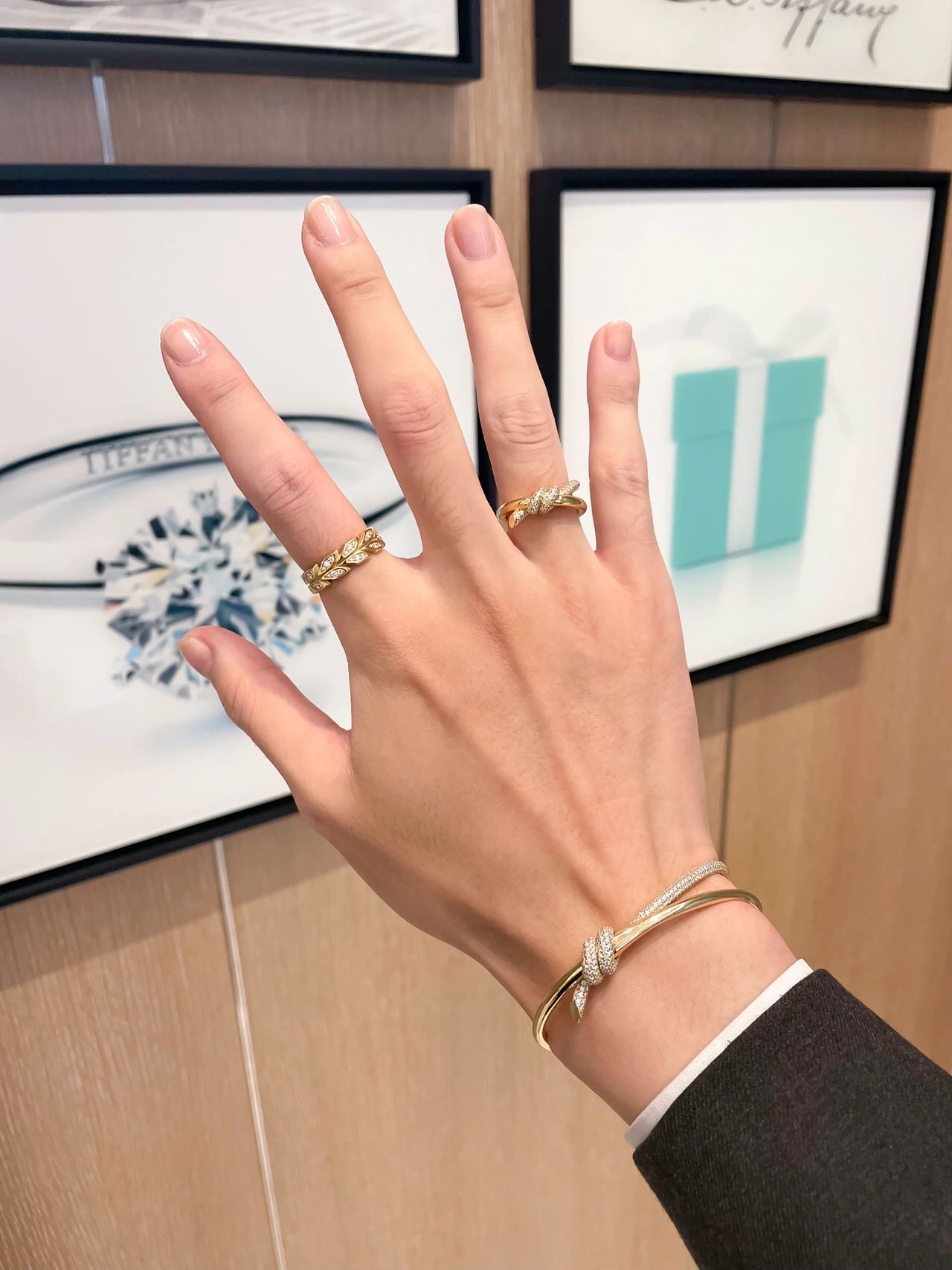 [Tiffany & Co. Jewelry]206436 [Our Product] Twisted Band Diamond Bracelet To f