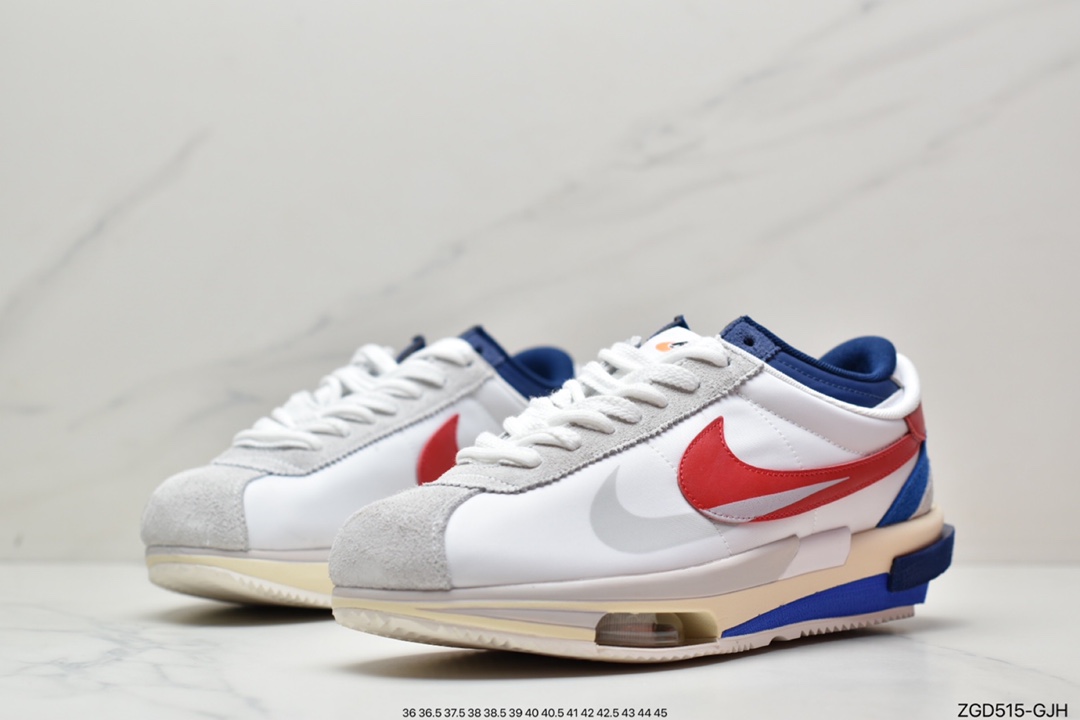 290 Sacai x Nike Air Zoom Cortez SP 4.0”Grey White”4.0系列改良阿甘低帮慢跑鞋DQ0581-100