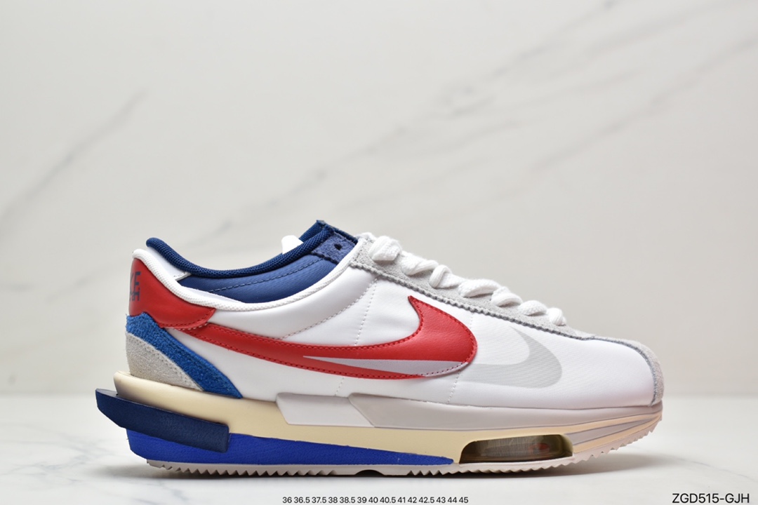 290 Sacai x Nike Air Zoom Cortez SP 4.0”Grey White”4.0系列改良阿甘低帮慢跑鞋DQ0581-100