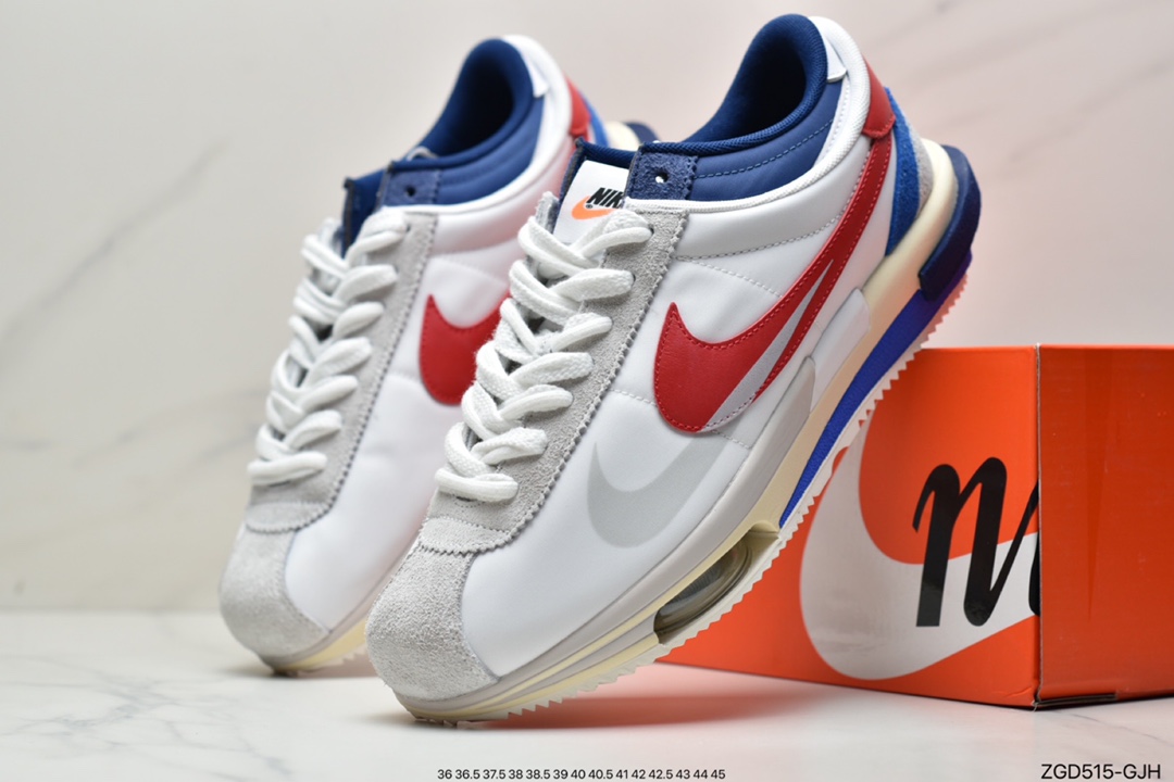 290 Sacai x Nike Air Zoom Cortez SP 4.0”Grey White”4.0系列改良阿甘低帮慢跑鞋DQ0581-100