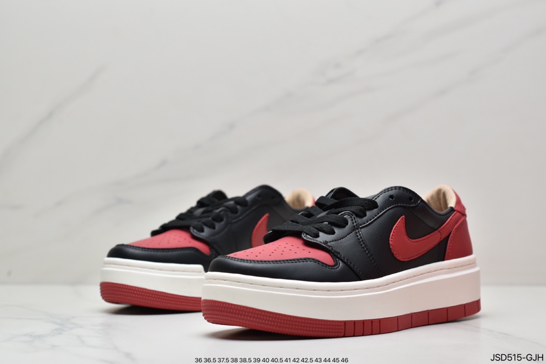 200 Air Jordan 1 Elevate L ow SE ”Bred”厚底复古篮球鞋 DQ1823-006