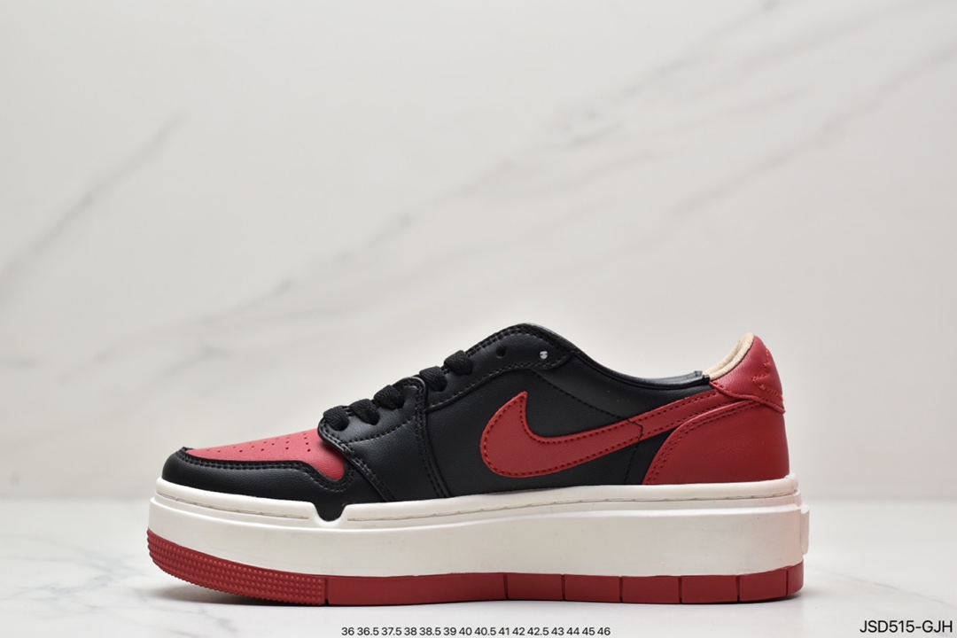 200 Air Jordan 1 Elevate L ow SE ”Bred”厚底复古篮球鞋 DQ1823-006