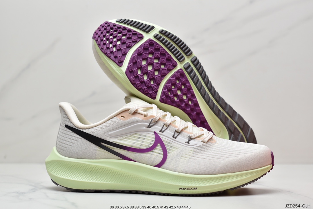 140 耐克Nike Zoom Pegasus 39”Sail/Cube Pink” 登月 39代超级飞马涡轮增压马拉松休闲运动慢跑鞋