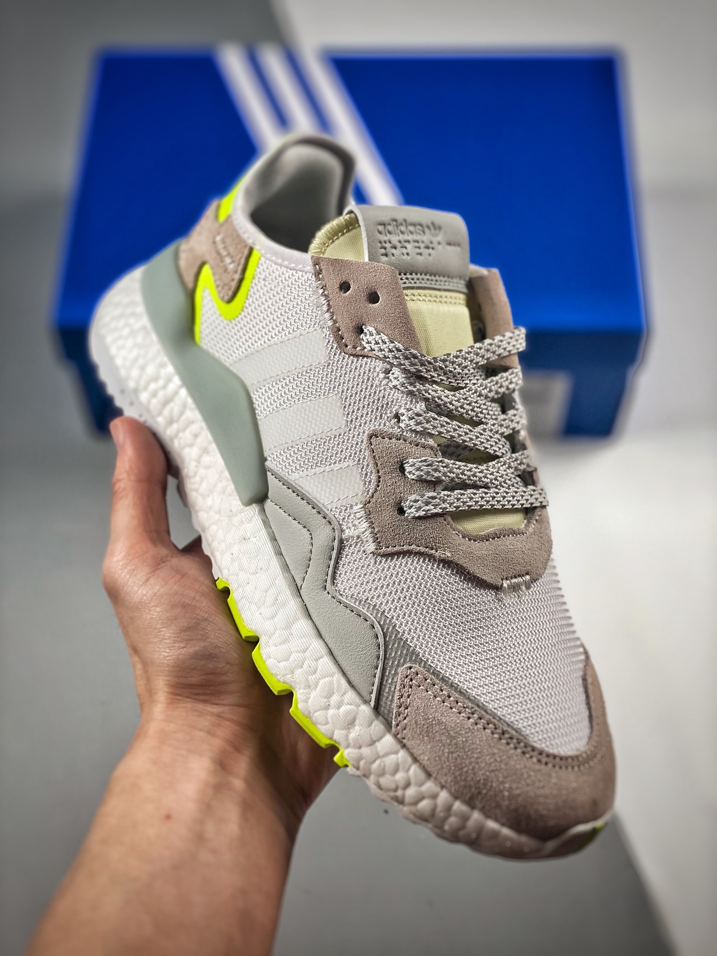 -2 Adidas/Adidas Nite Jogger Trébol Corredor Nocturno Zapatillas Retro de materiales originales, suela original, molde …