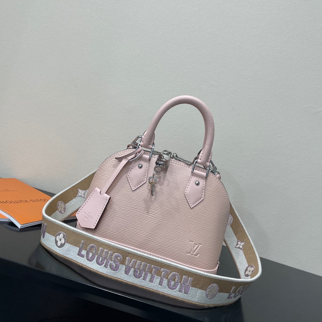 Louis Vuitton LV Alma BB Luxury
 Bags Handbags Pink Embroidery Epi M59786