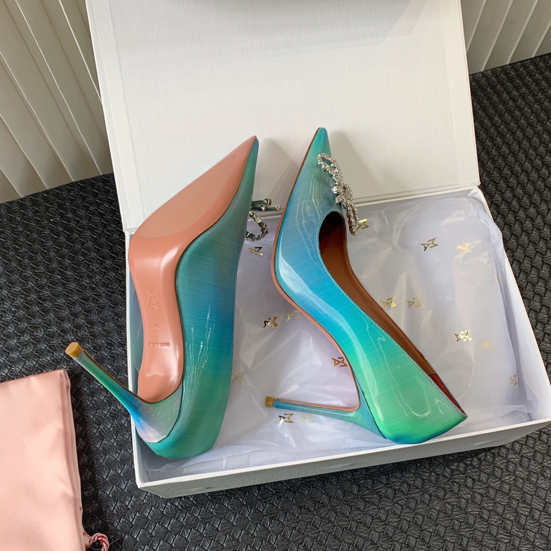 NO:244619,Blue green fantasy, high heels19860909蓝 绿 幻彩,高跟鞋,high heels,Women's Shoes