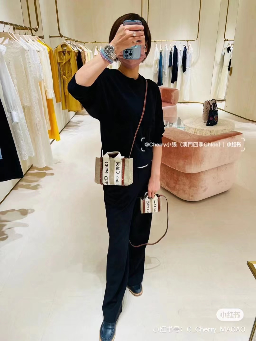 NO:199808,Woody mini upper body picture, Chloe, original leather19860909Woody mini号 上身图,克洛伊，原厂皮,Bag