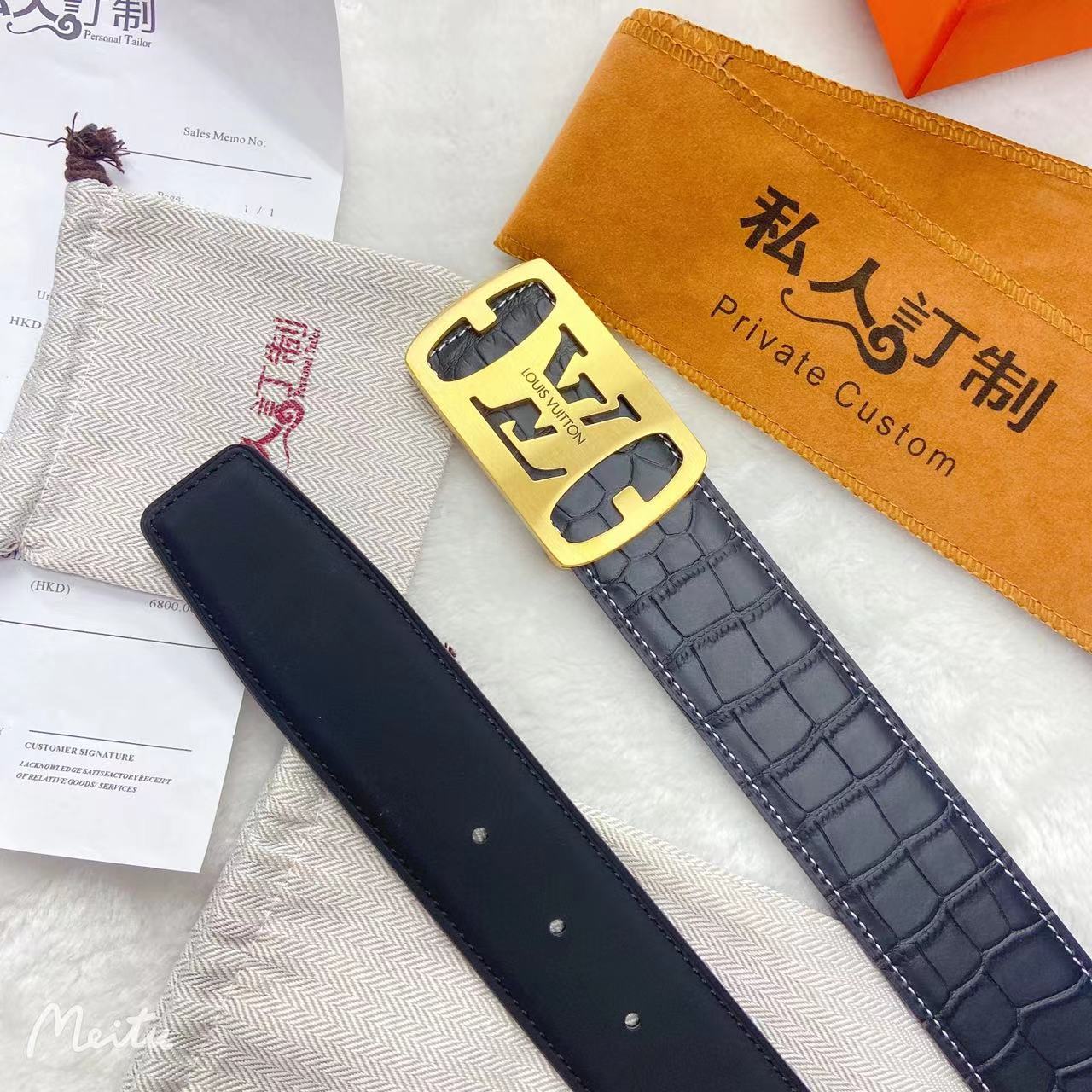 cm带条时尚新颖扣头纯钢扣搭配简单不