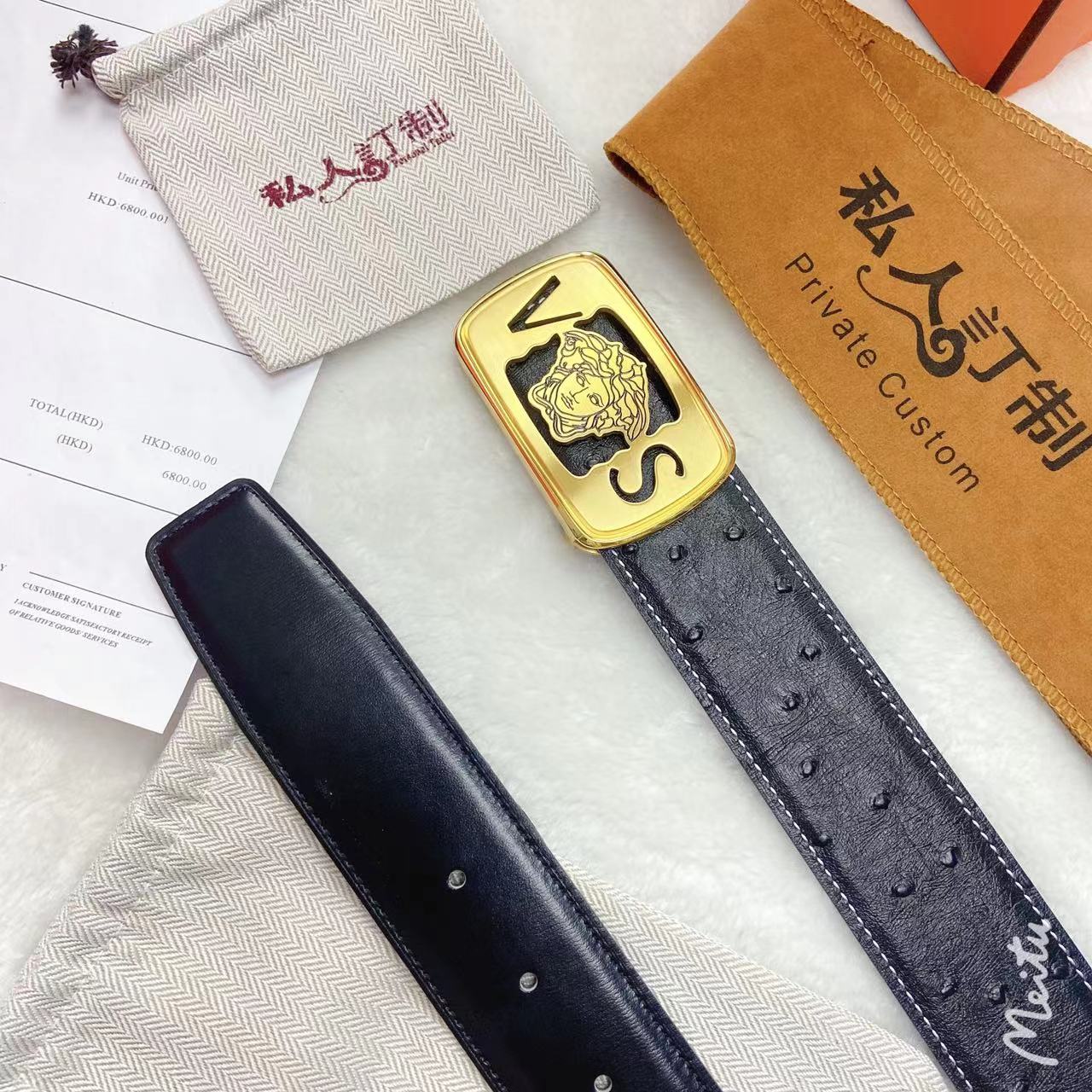 cm带条时尚新颖扣头纯钢扣搭配简单不