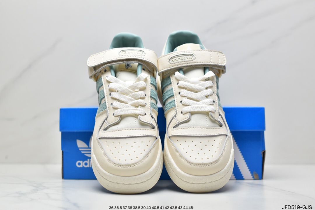 Adidas Adidas Clover Originals Forum 84 Low Rome series Velcro low-top sneakers HQ6374