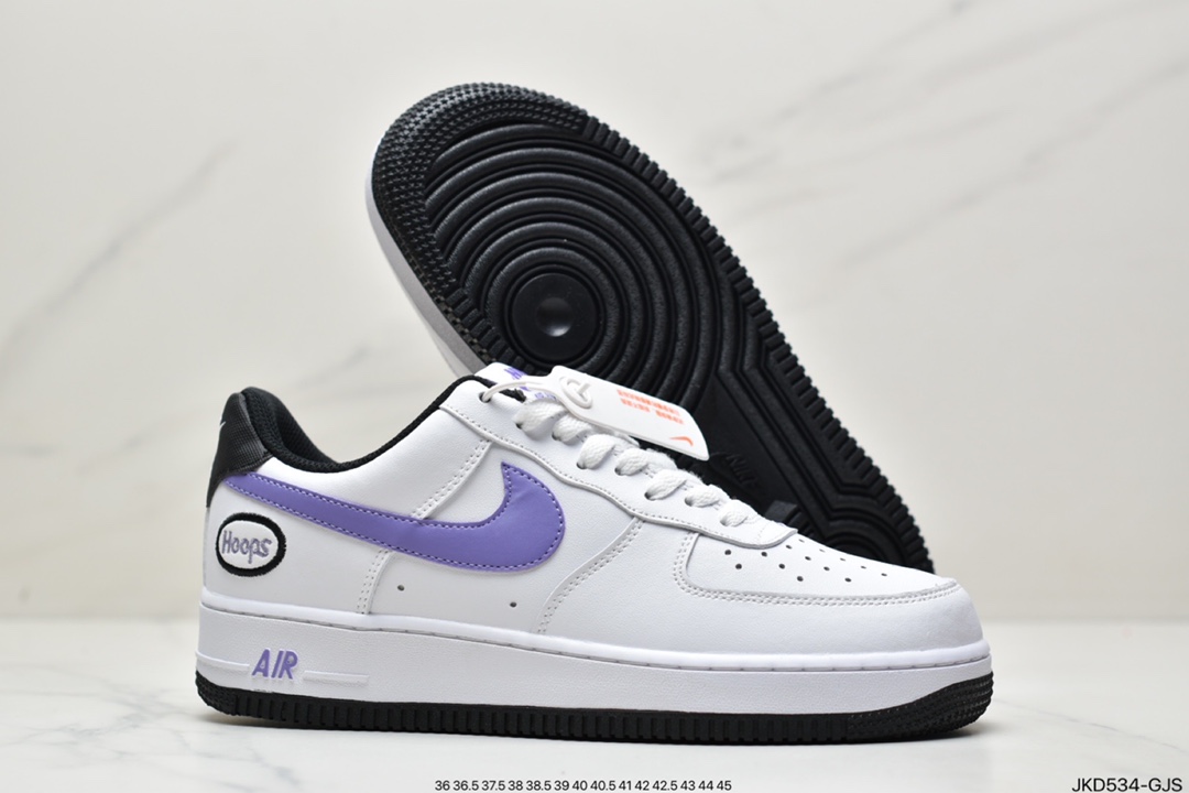 Nike NK Air Force 1 Air Force One White Purple Hook DH7440-100