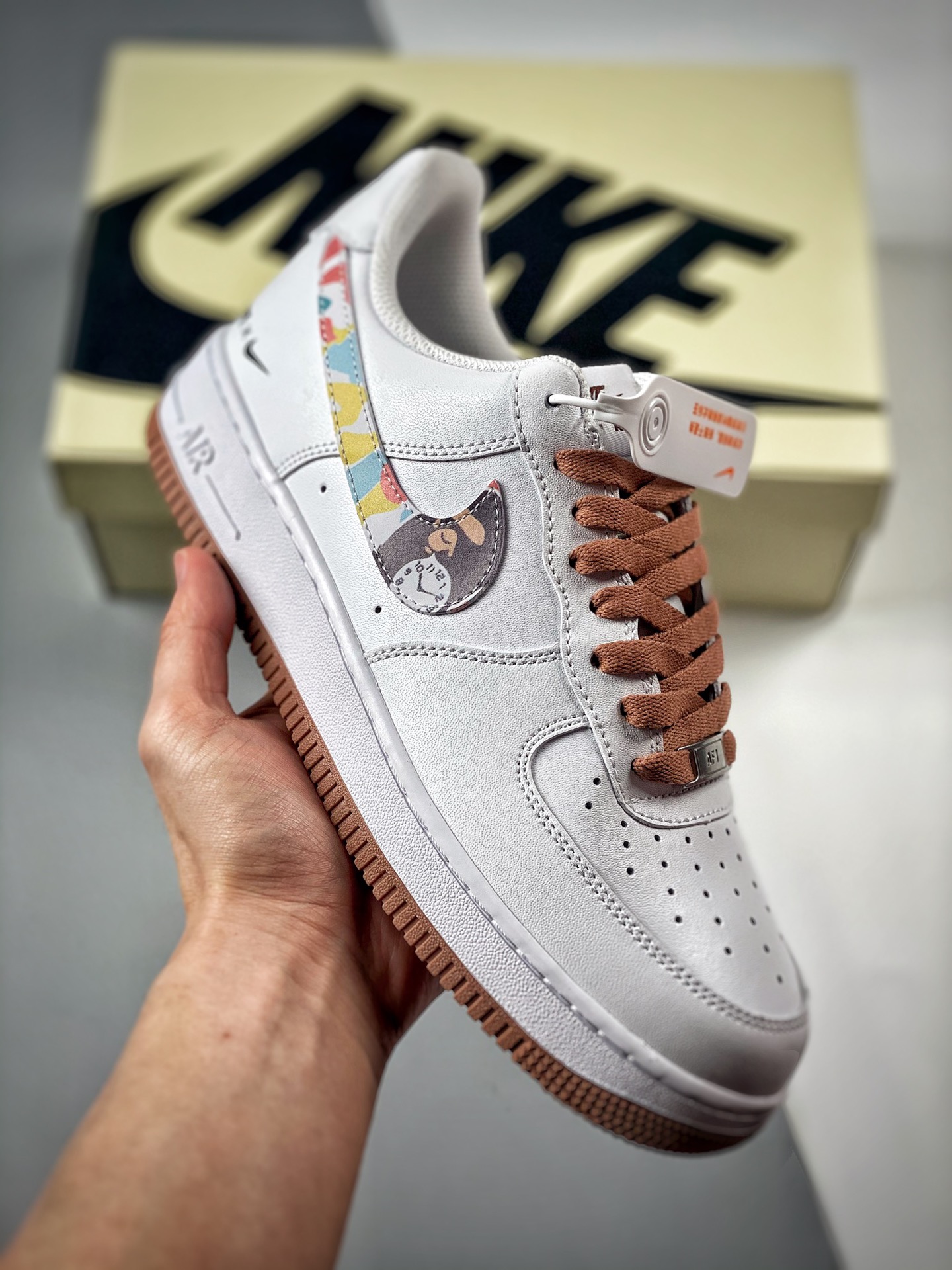 -3 Nike Air Force1 Low "Buenos Tiempos - Colaboración BAPE Cabeza de Mono" Zapatillas casuales Air Force One, nivel de …
