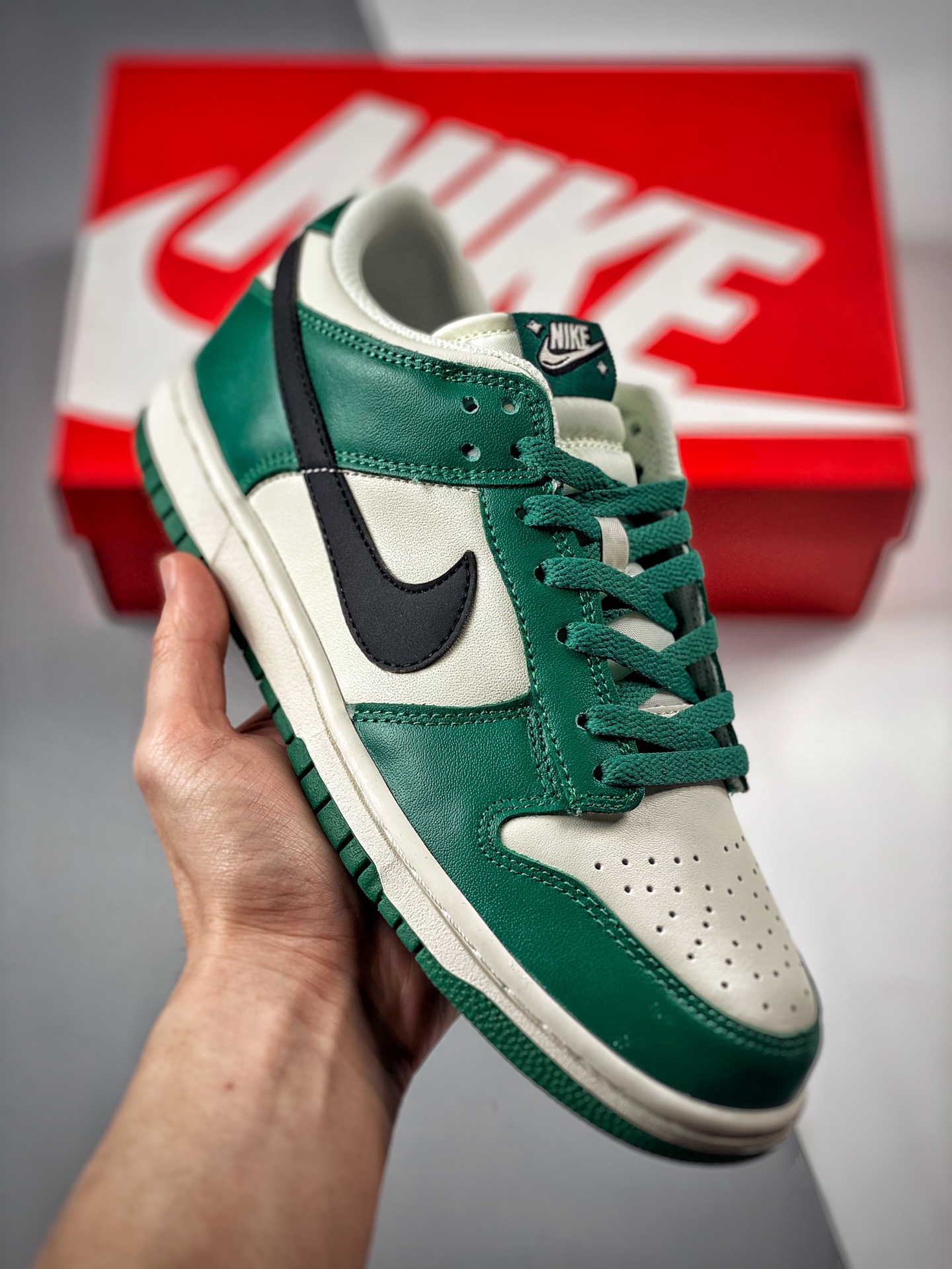 -2 Nk Dunk SB Low verde y blanco lotería, producción original de fábrica grande, lanzamiento real, materiales de primer…