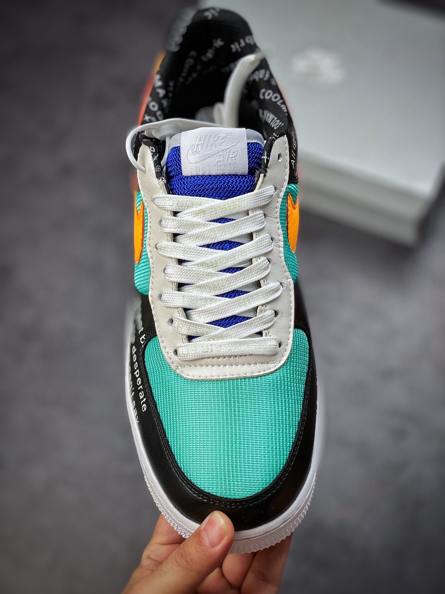 200 Nike Air Force 1 Low 07 黄绿字母 CI0057-100