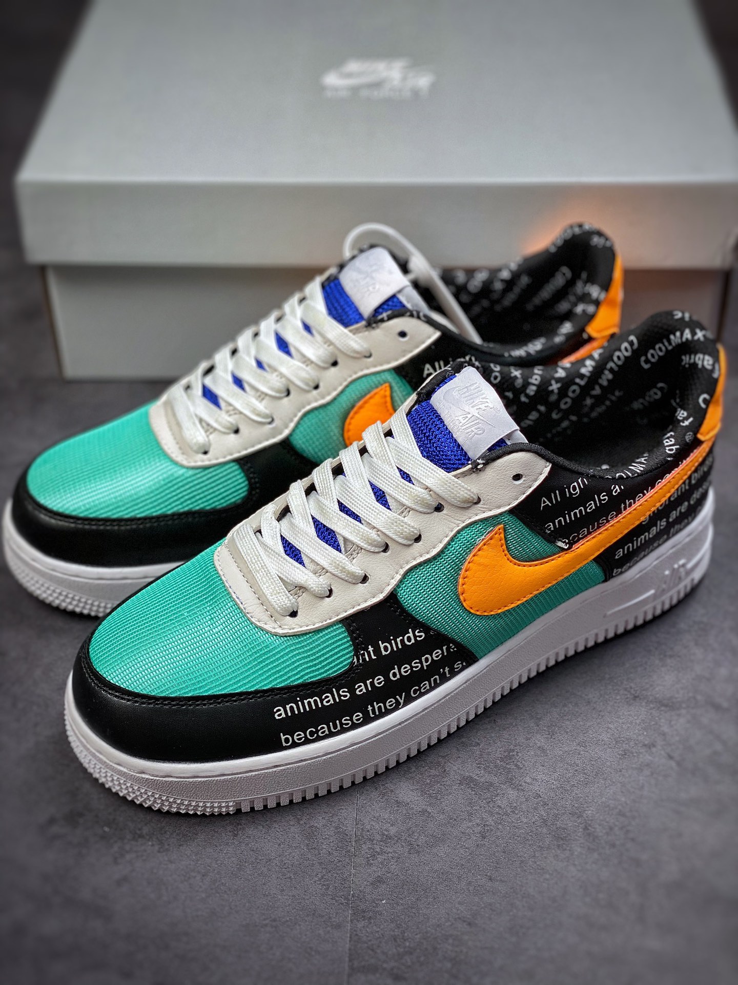 200 Nike Air Force 1 Low 07 黄绿字母 CI0057-100