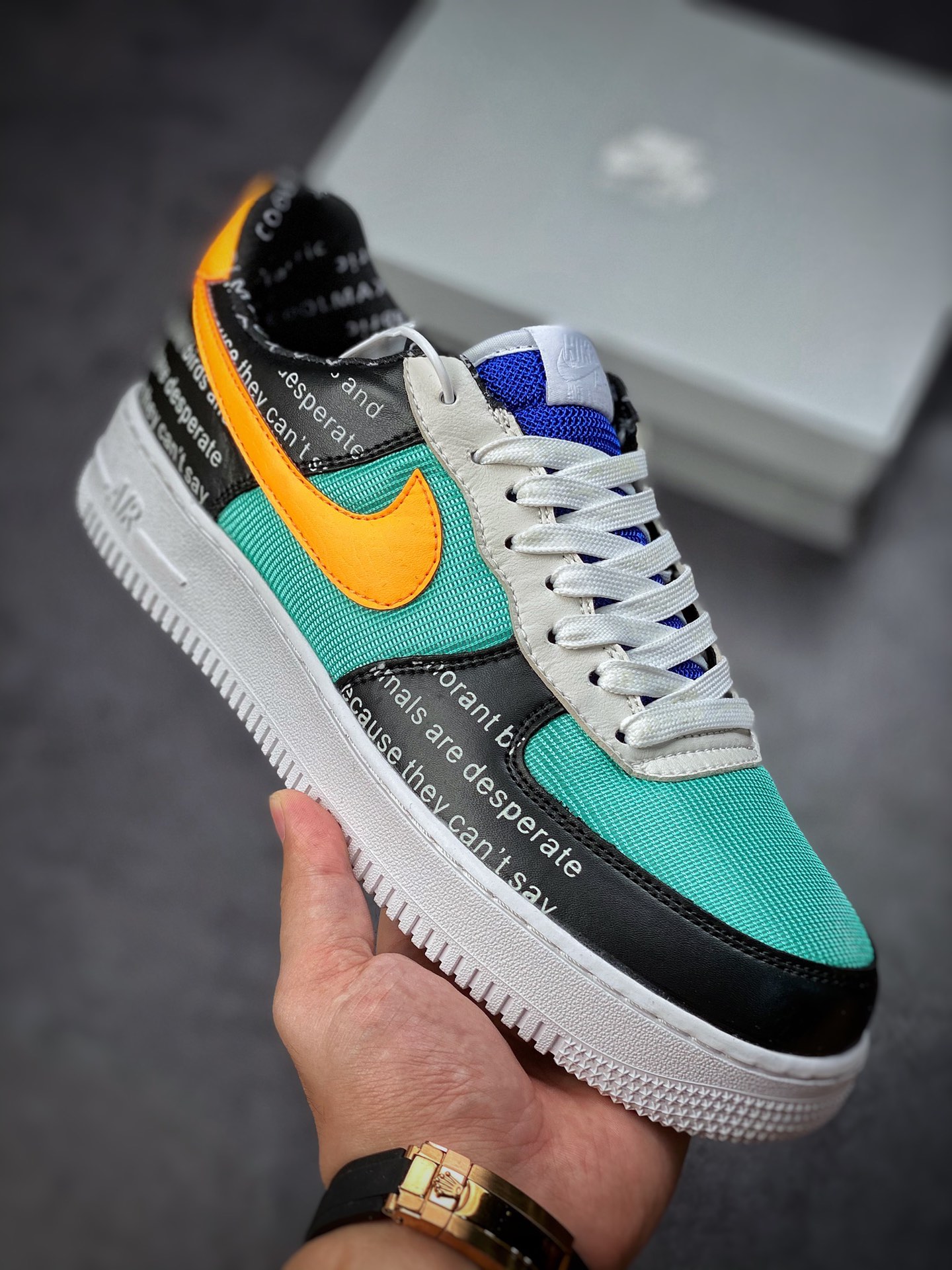 200 Nike Air Force 1 Low 07 黄绿字母 CI0057-100