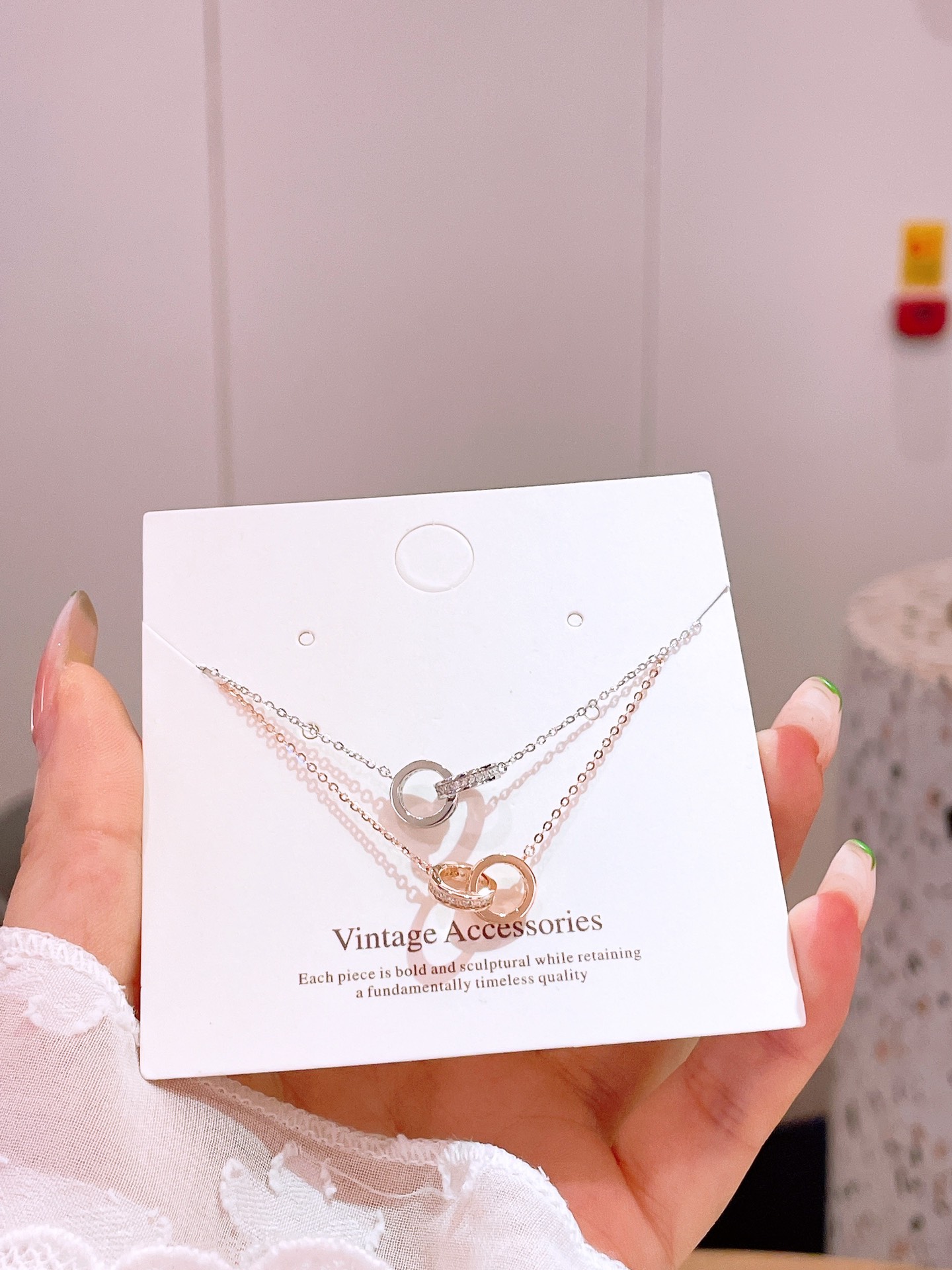 Hypoallergenic Silver Necklace Chic Anniversary Silver