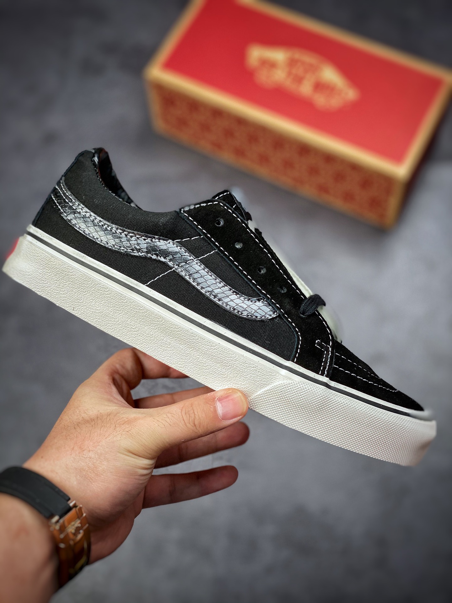 150 余文乐同款 午夜蓝 Vans Sk8-Low Reissue SF 万斯2022春夏新款