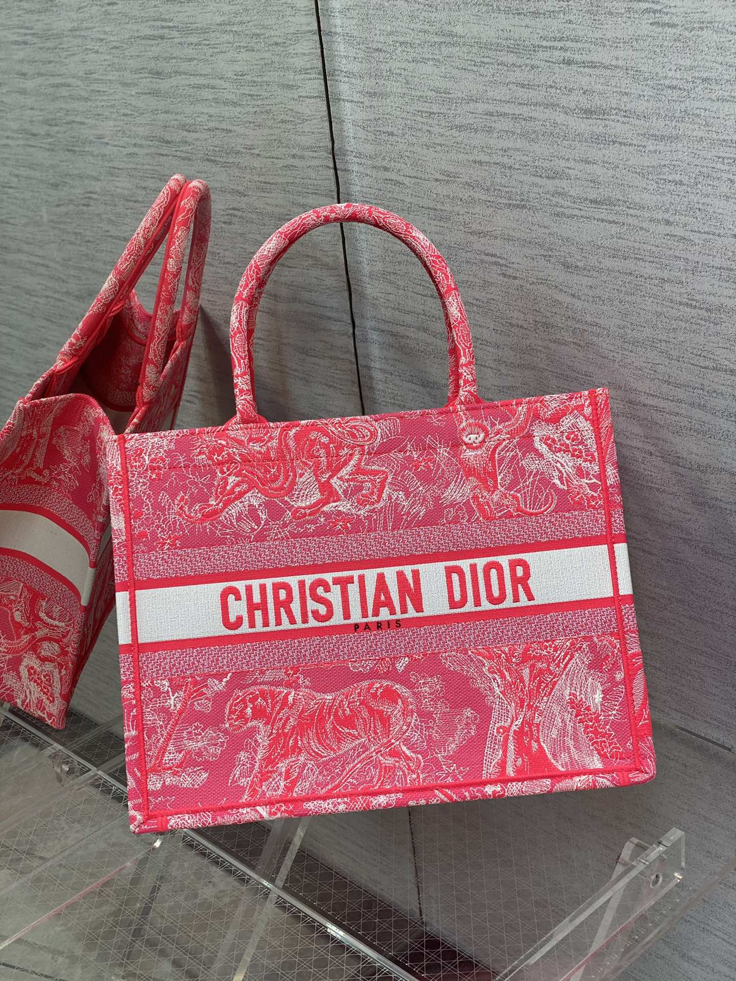 DIOR Tote 帆布 刺绣 托特包