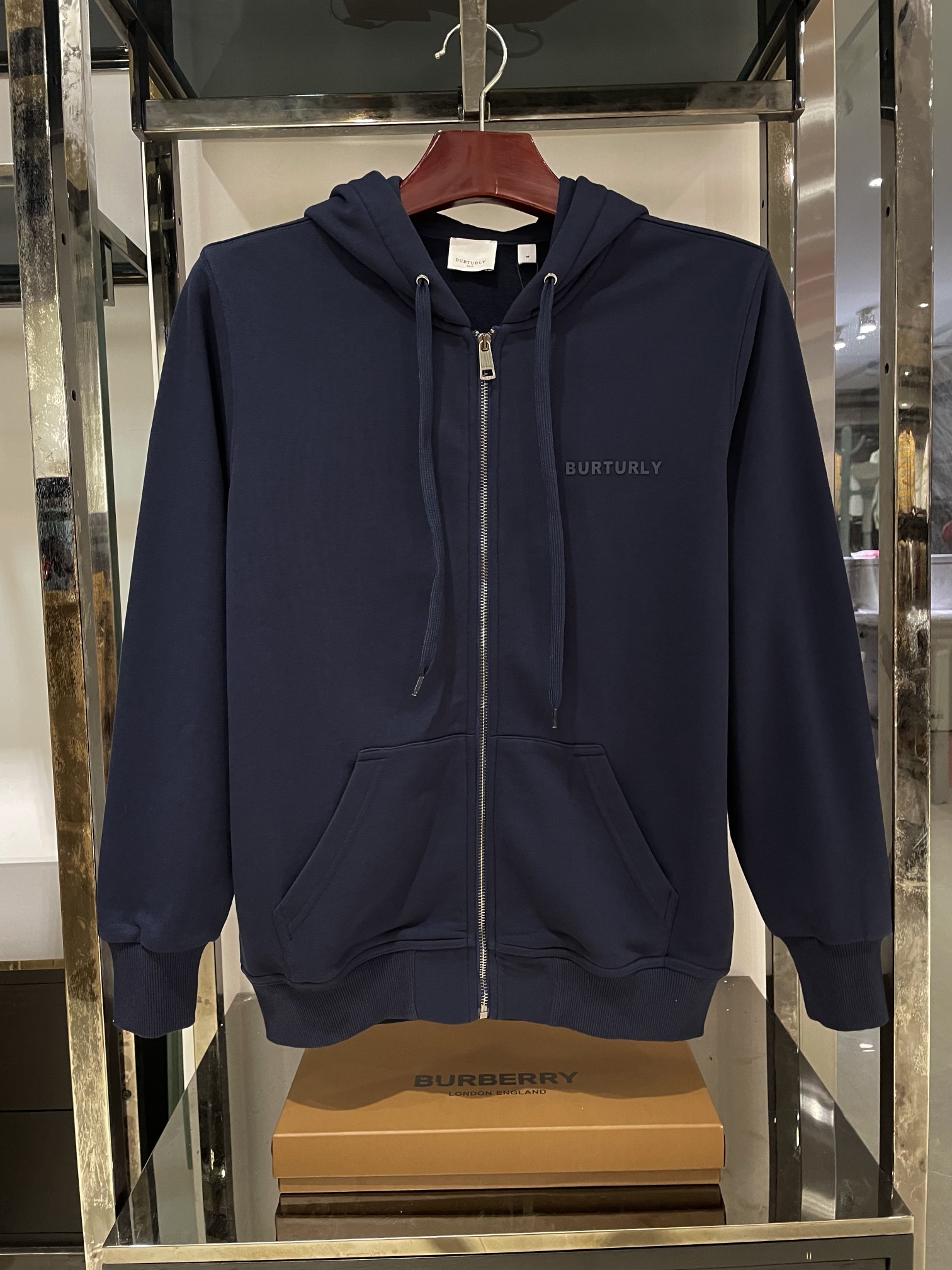 Burberry Kleding Cardigans Sweatshirts Blauw Marineblauw Mannen Katoen