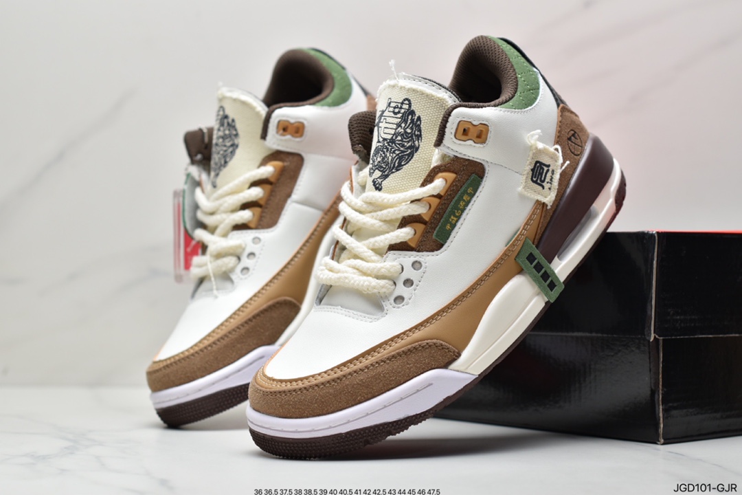 180  Air Jordan 3 虎年限定 AJ3 乔丹3代 aj3 乔3 虎年解构 398614-500