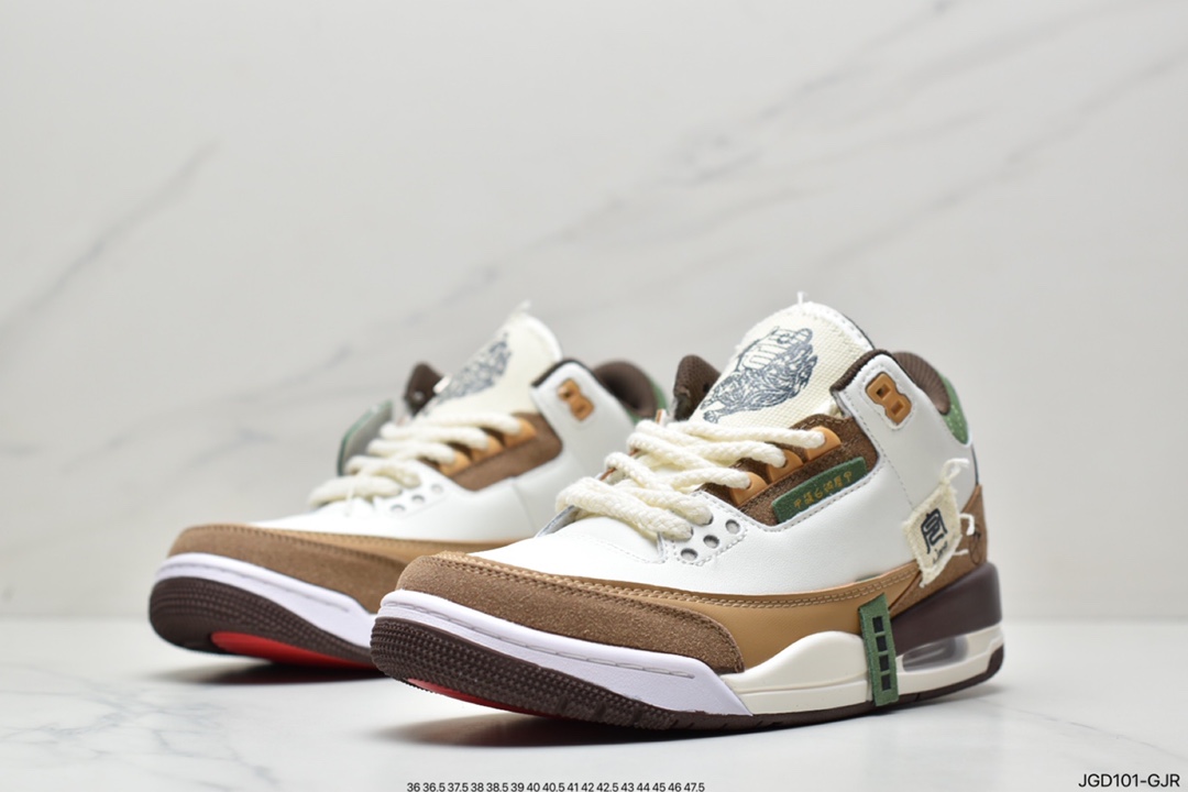 180  Air Jordan 3 虎年限定 AJ3 乔丹3代 aj3 乔3 虎年解构 398614-500