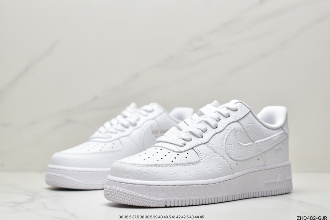 300 超奢联名 路易威登 LV×Nike Air Force 1 Low 07 空军一号 LV3369-100