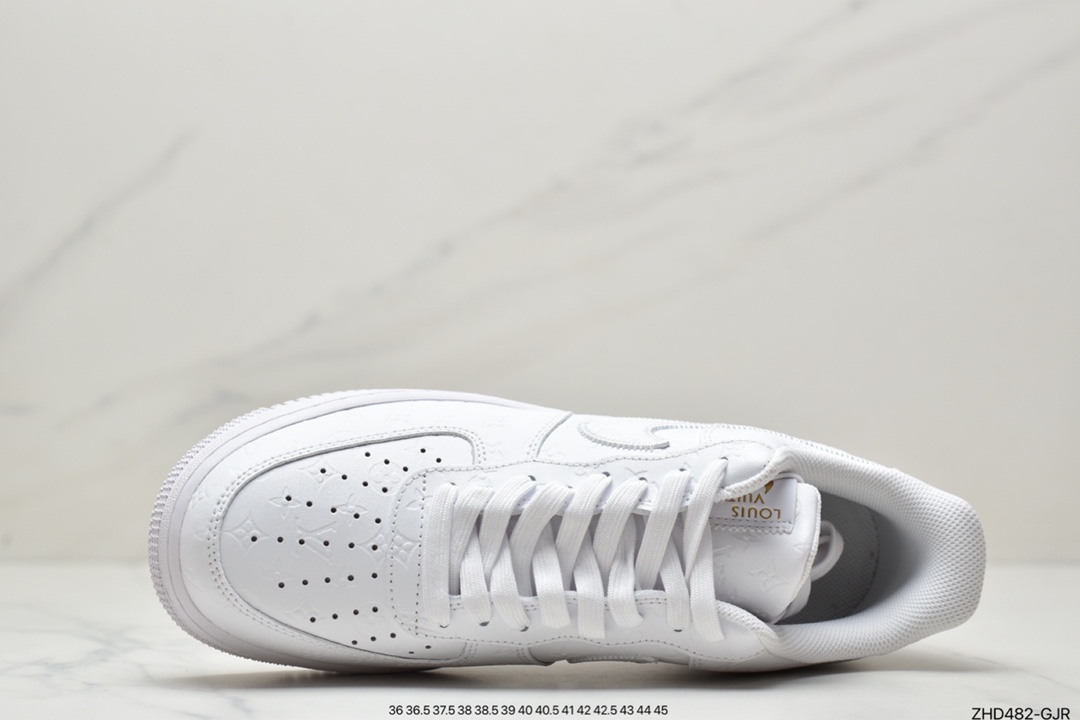 300 超奢联名 路易威登 LV×Nike Air Force 1 Low 07 空军一号 LV3369-100