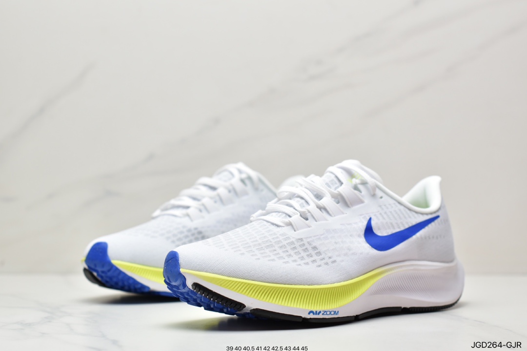 Nike NK Zoom Pegasus 37 moon landing 37 generation needle eye mesh breathable cushioning fast running shoes BQ9646