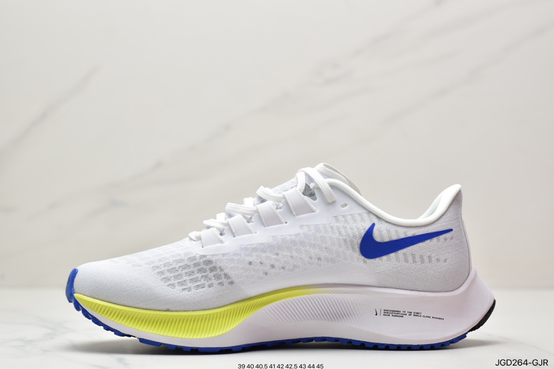 Nike NK Zoom Pegasus 37 moon landing 37 generation needle eye mesh breathable cushioning fast running shoes BQ9646