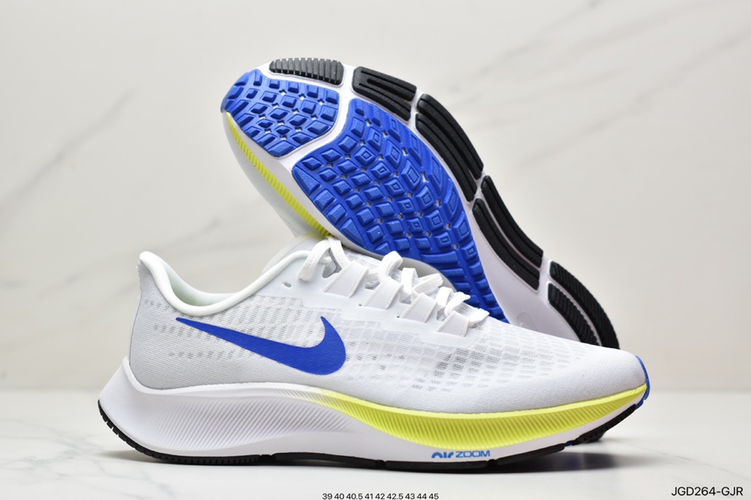 Nike NK Zoom Pegasus 37 moon landing 37 generation needle eye mesh breathable cushioning fast running shoes BQ9646