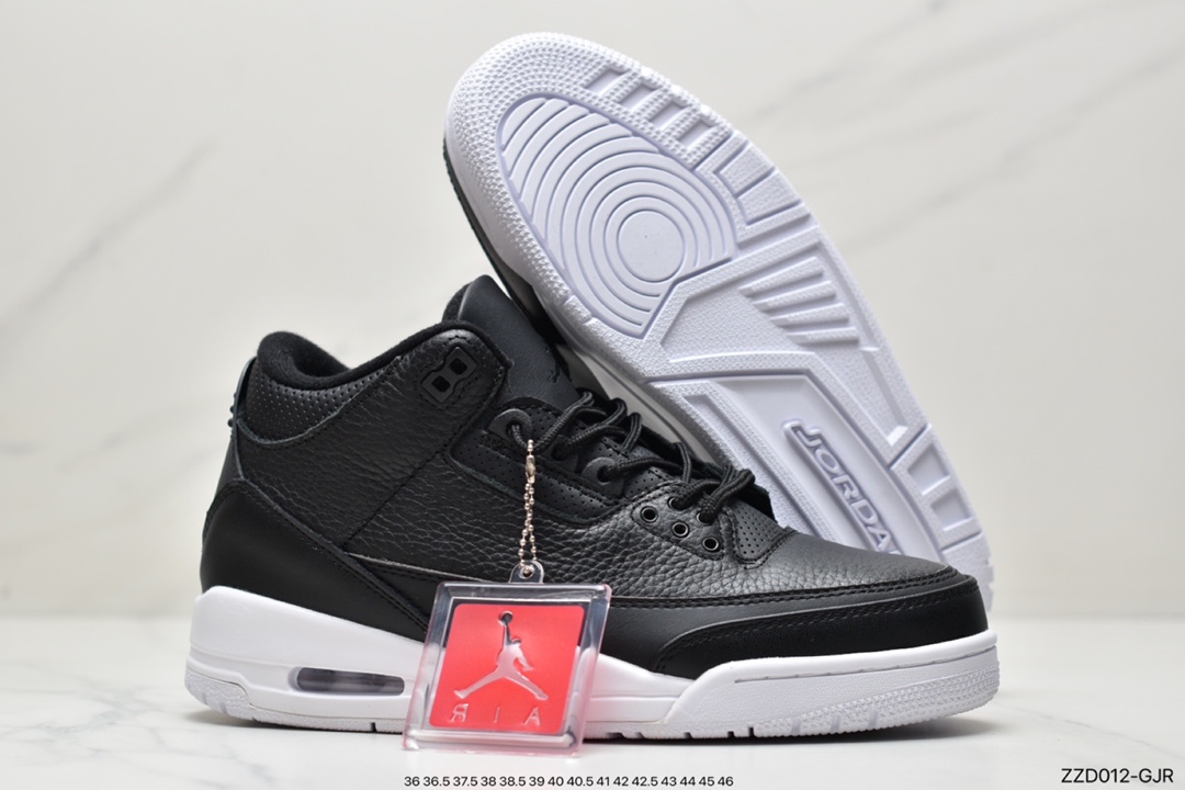 250 Air jordan 3 Tanker 黑白  首次使用经典传神Jump man Logo 136064-020